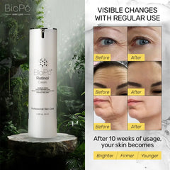 Advanced retinol cream for face and neck that tightens skin and reduces wrinkles effectively