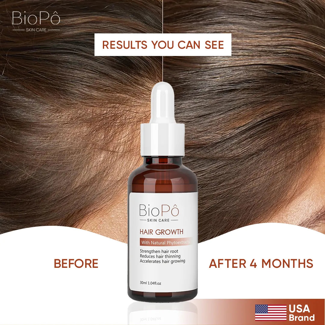 Fast Hair Growth Serum – BioPo Formula for Rapid Hair Regrowth and Deep Scalp Nourishment