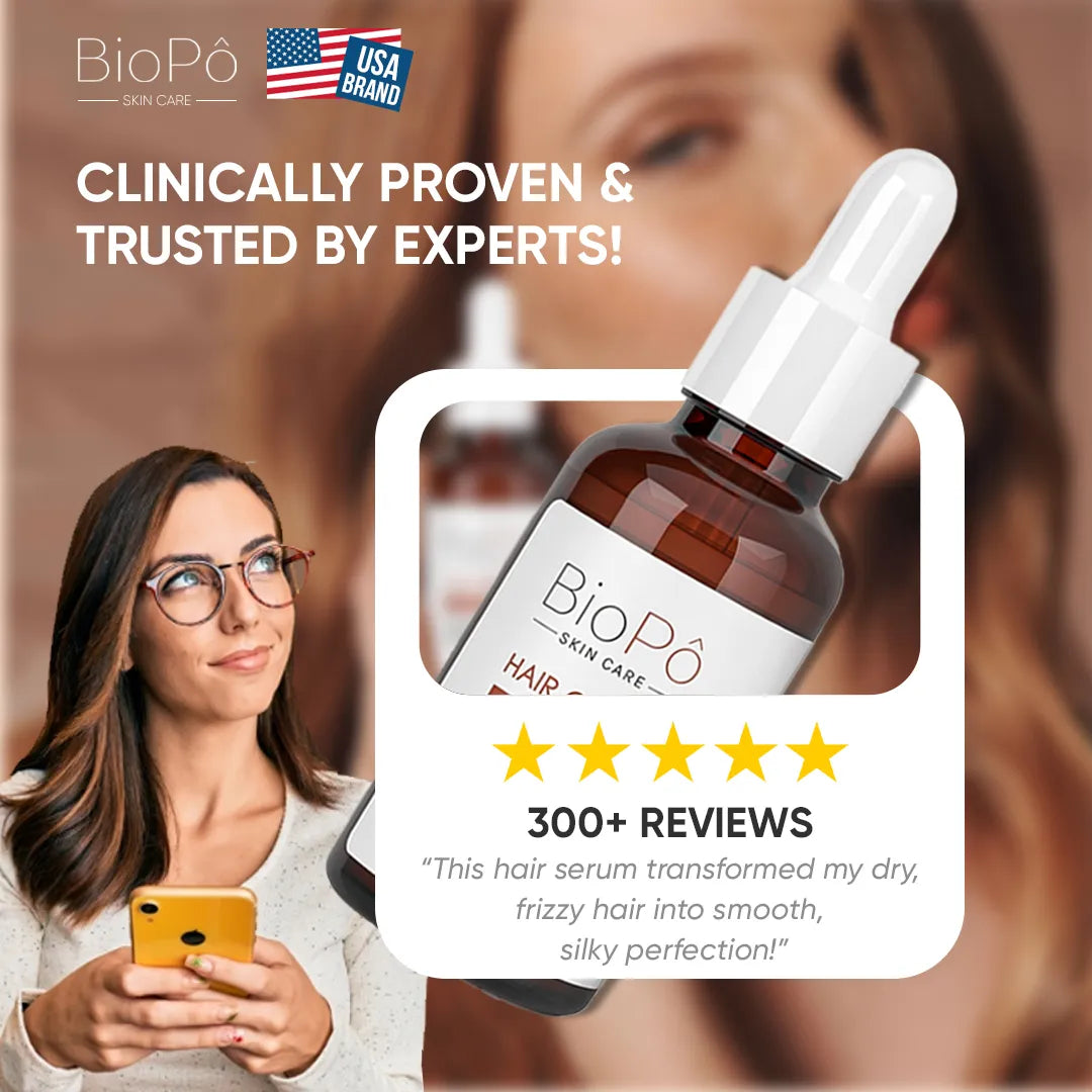 BioPo Hair Growth Serum for Men & Women – Restores Hair Strength and Improves Scalp Health