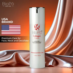 Collagen cream for facial hydration and firmness that improves skin texture and elasticity naturally.