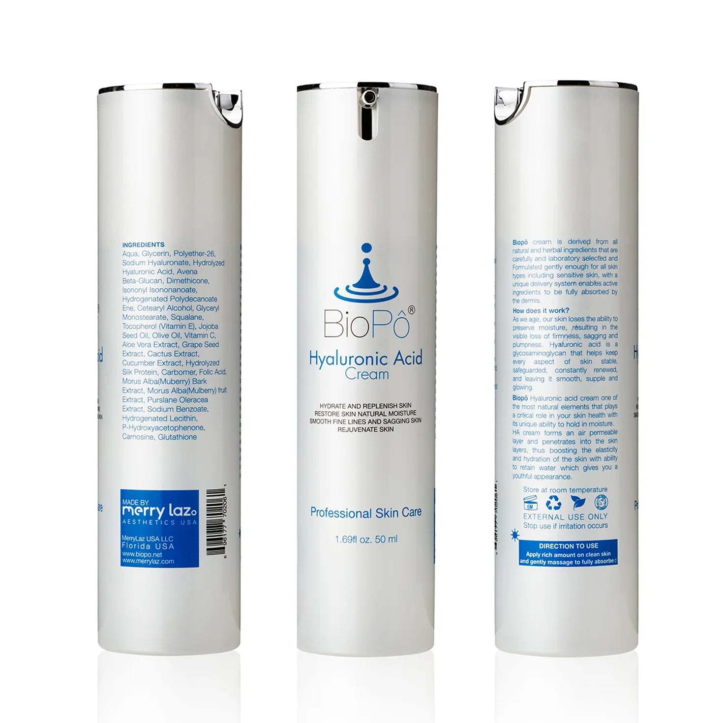 Deep Moisturizing Hyaluronic Acid Cream – Hydrates & Enhances a Dewy, Plump Complexion