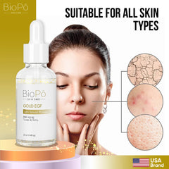 Gold EGF Serum – Reduces Wrinkles, Fine Lines & Boosts Skin Elasticity
