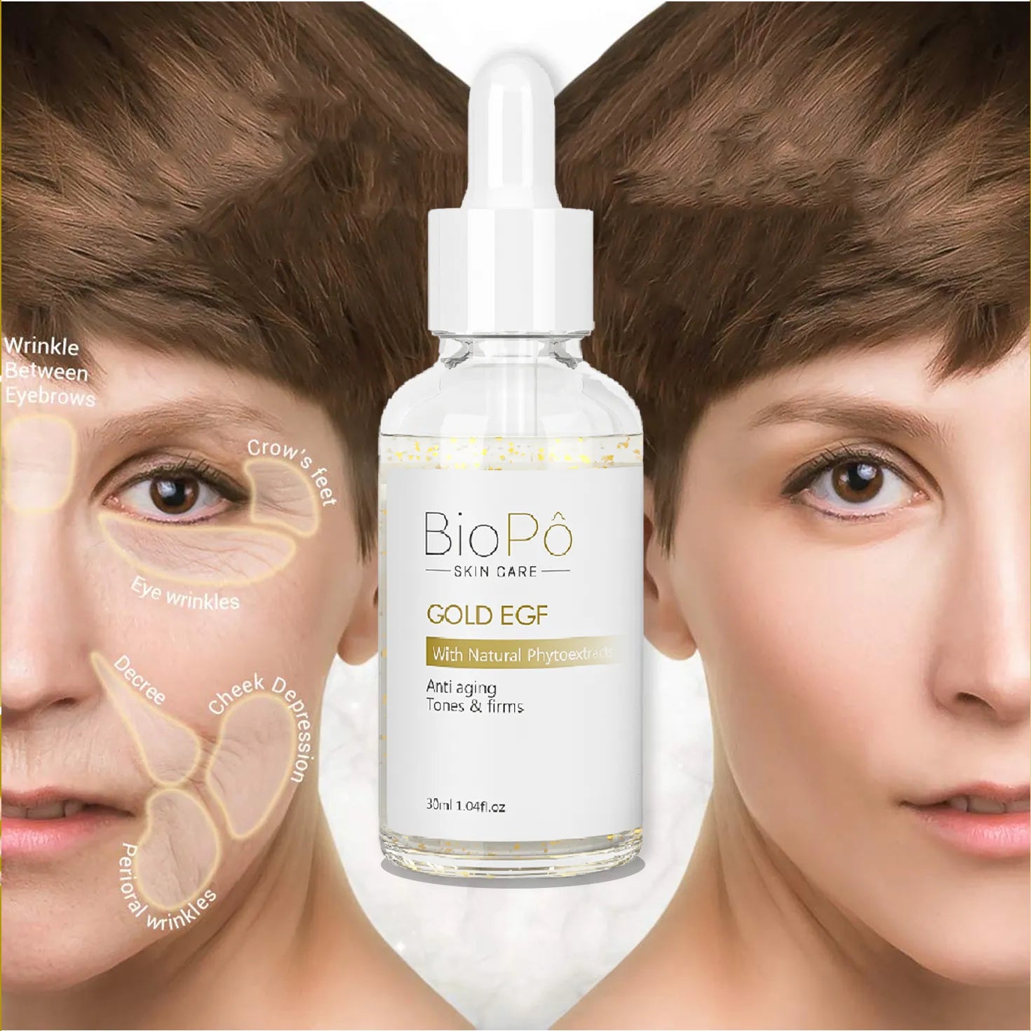 Gold-Infused EGF Serum – Revitalizes Dull Skin & Restores Natural Glow