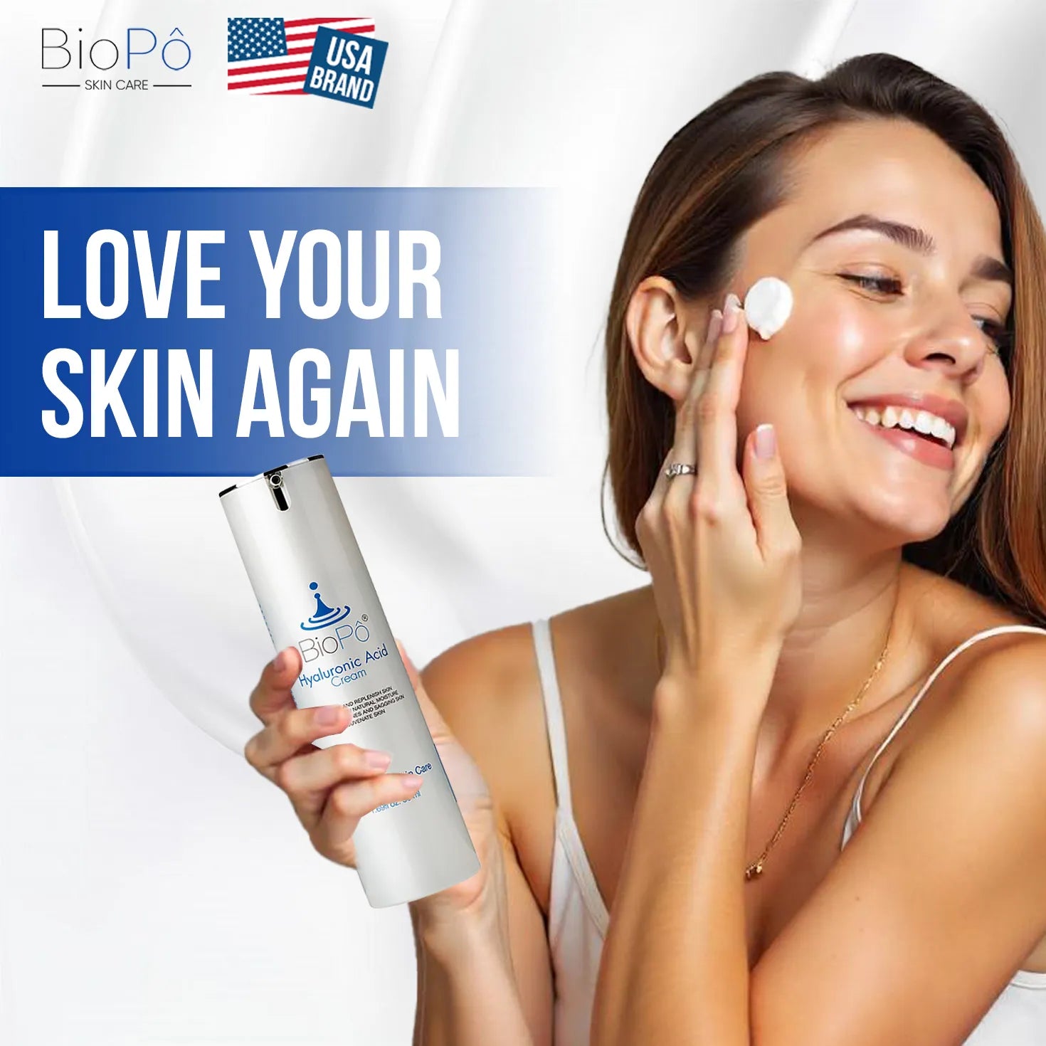 Hyaluronic Acid Face Cream – Infused with Vitamin C & Peptides for Bright, Healthy Skin