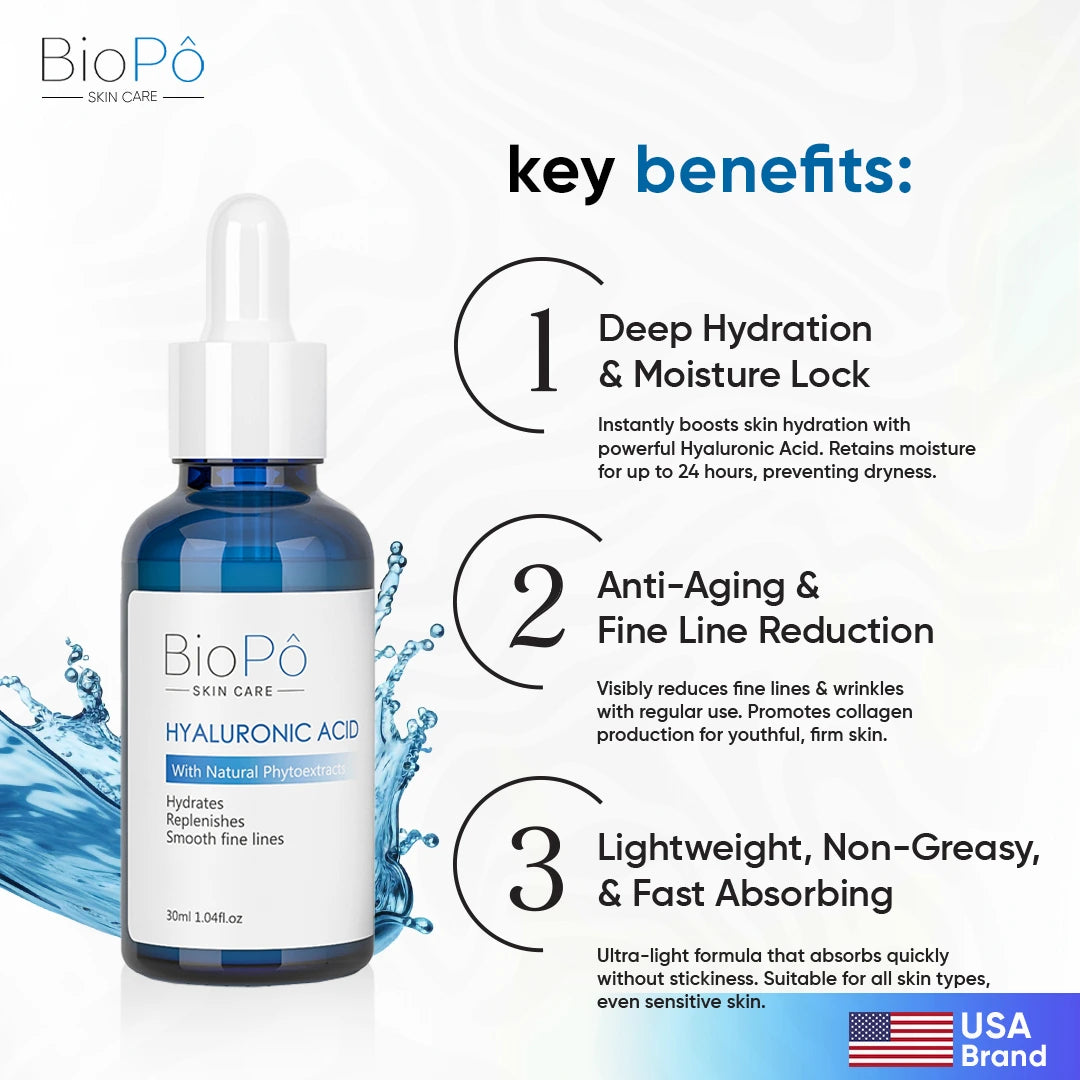 HydraGlow Serum – Instantly Plumps & Moisturizes Skin for a Smooth, Dewy Finish