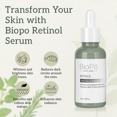 Transform your skin with BioPo Retinol Serum – visibly smoother, firmer, and youthful-looking complexion