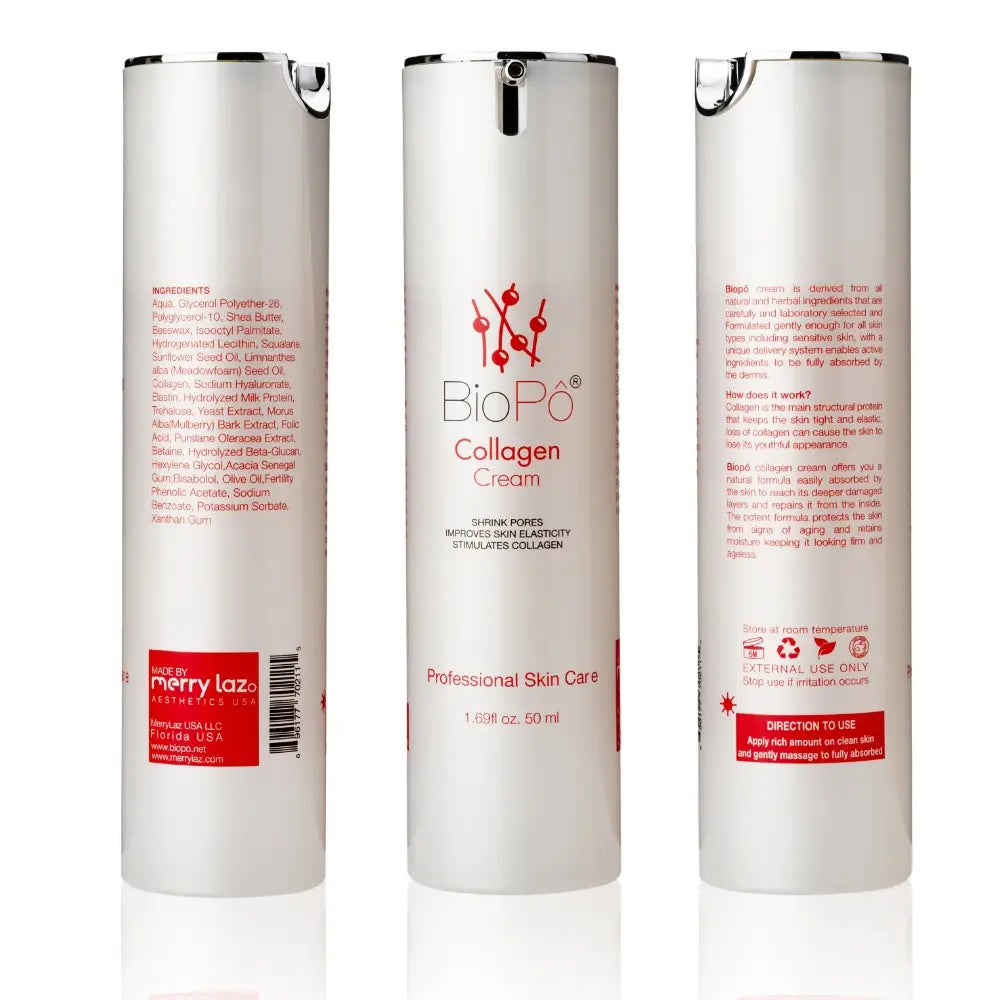 Ultra-hydrating collagen cream that deeply moisturizes and plumps dry, aging skin for a radiant finish.