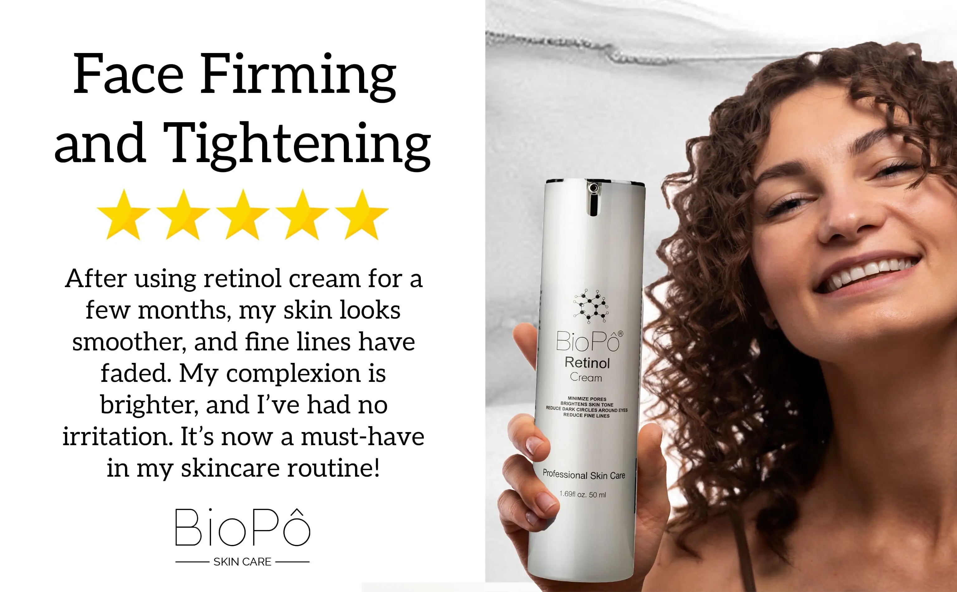 Retinol moisturizer that firms, smooths, and brightens skin while preventing signs of aging.